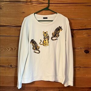 Talbots Ivory Knit Sweat Top